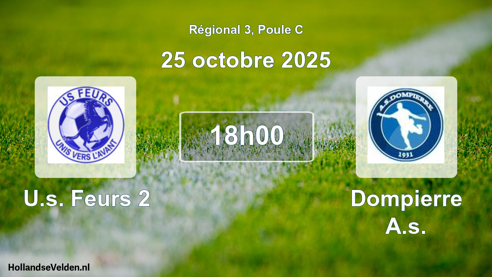 Geplande wedstrijd: U.s. Feurs 2 - Dompierre A.s. (25 oktober 2025)