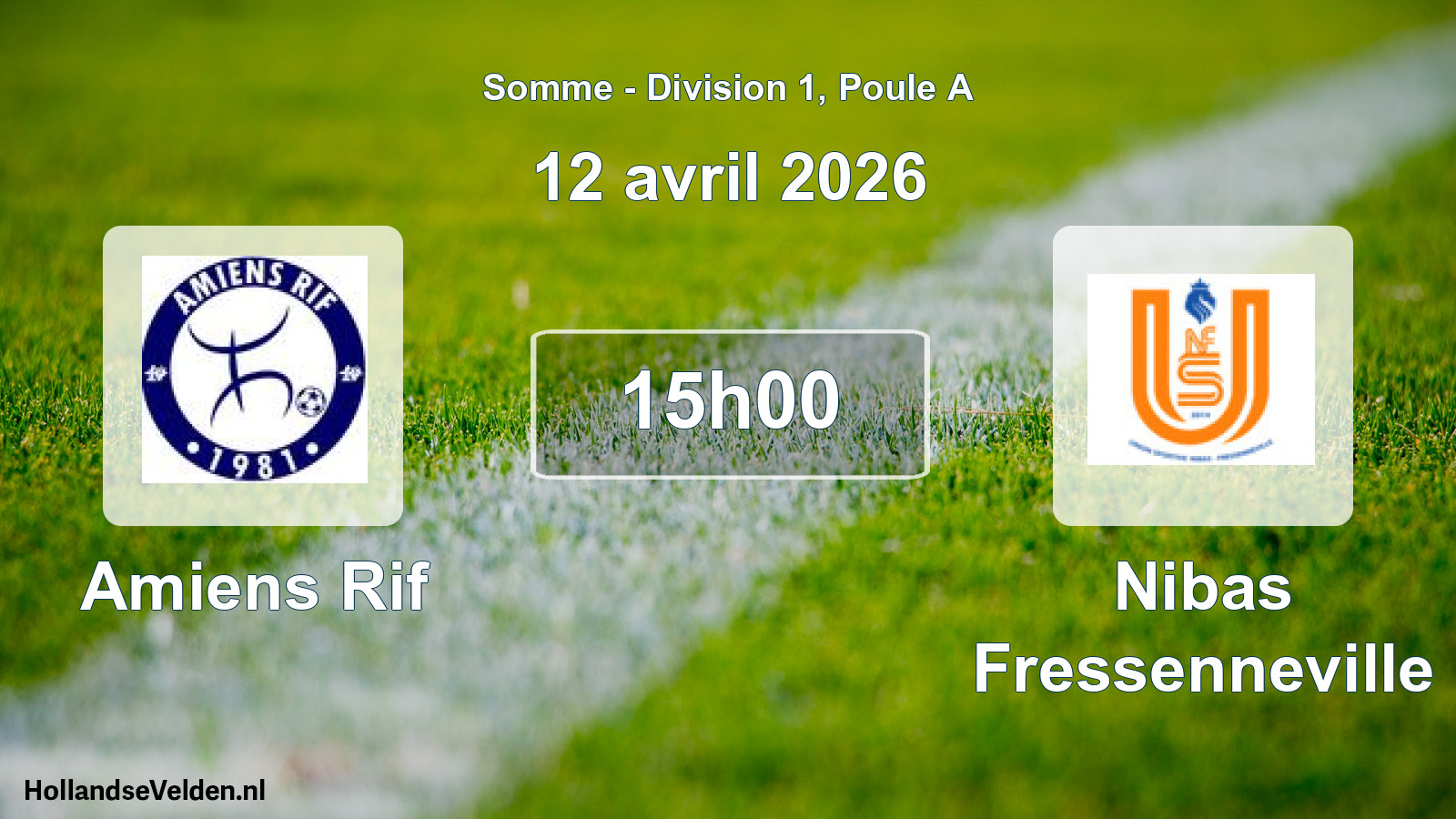 Scheduled Match: Amiens Rif - Nibas Fressenneville (12 April 2026)