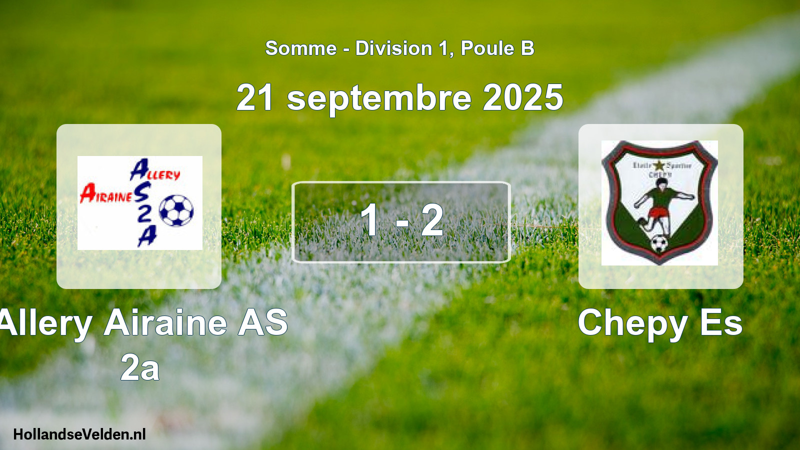 Match joué: Allery Airaine AS 2a - Chepy Es 1 - 2 (21 septembre 2025)