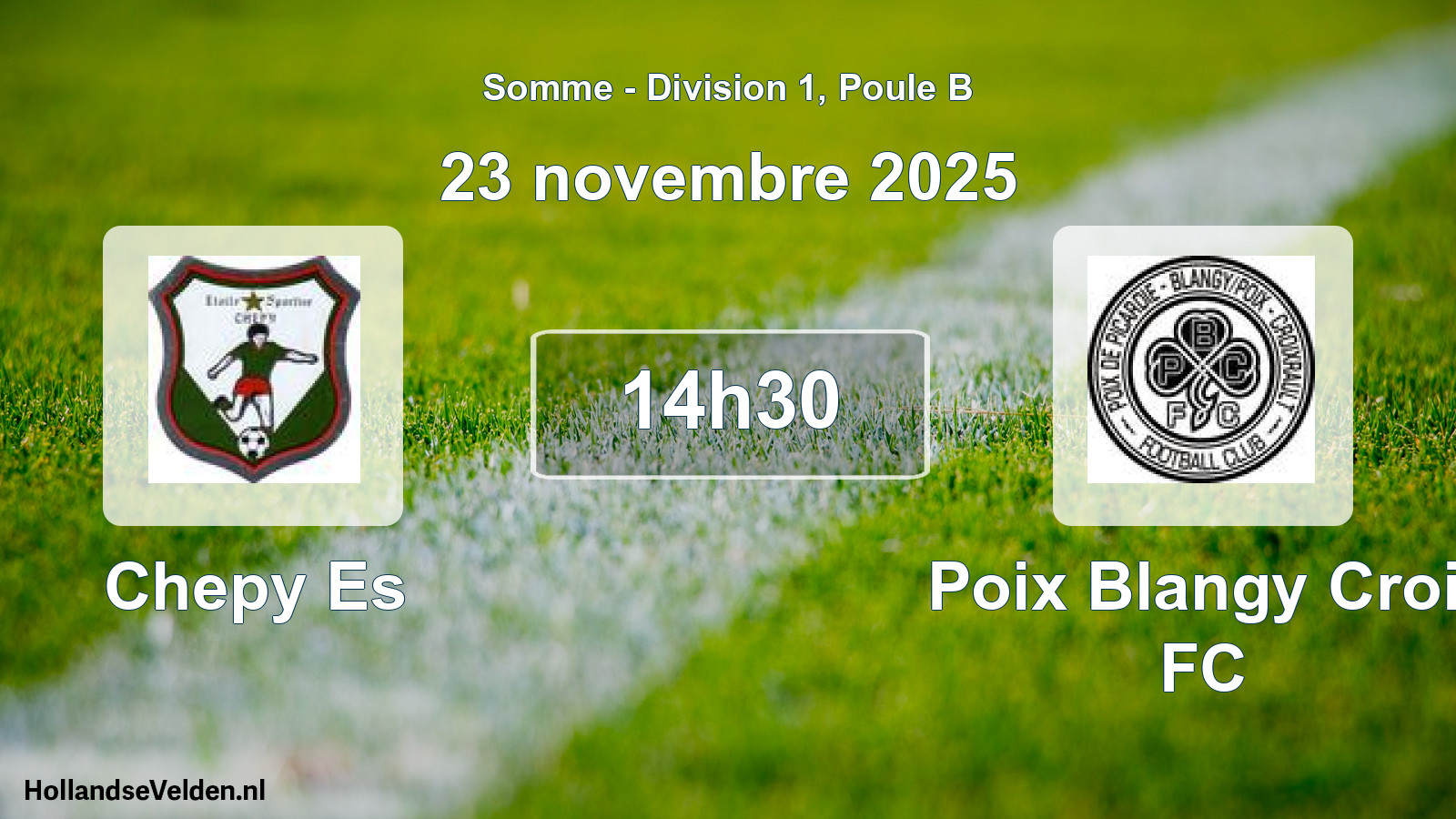 Match programmé: Chepy Es - Poix Blangy Croi. FC (23 novembre 2025)