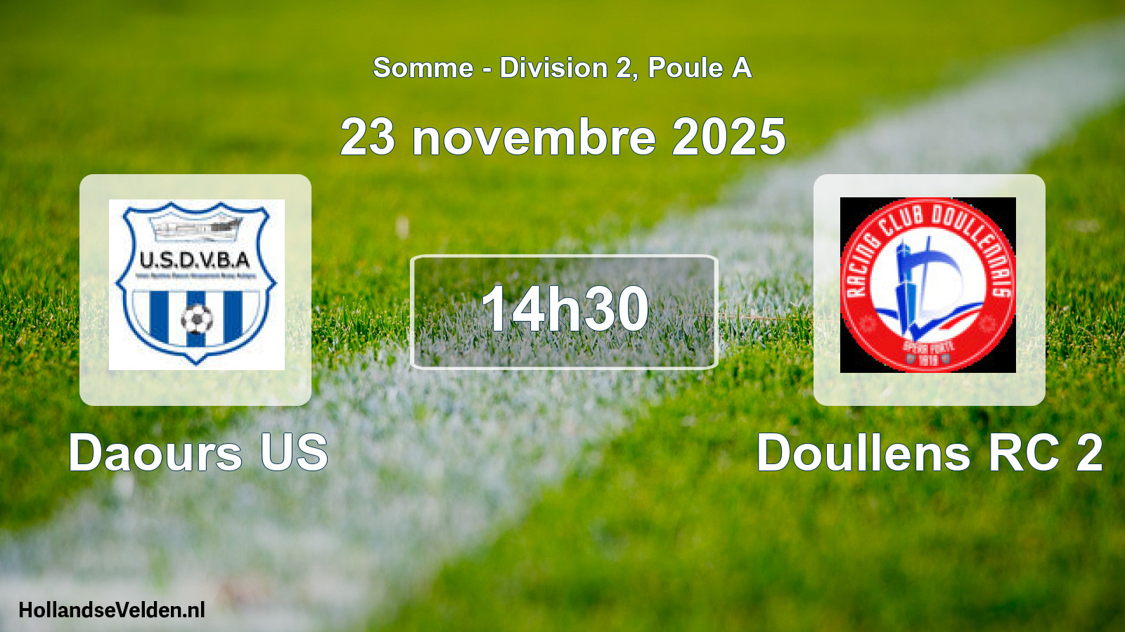 Geplande wedstrijd: Daours US - Doullens RC 2 (23 november 2025)