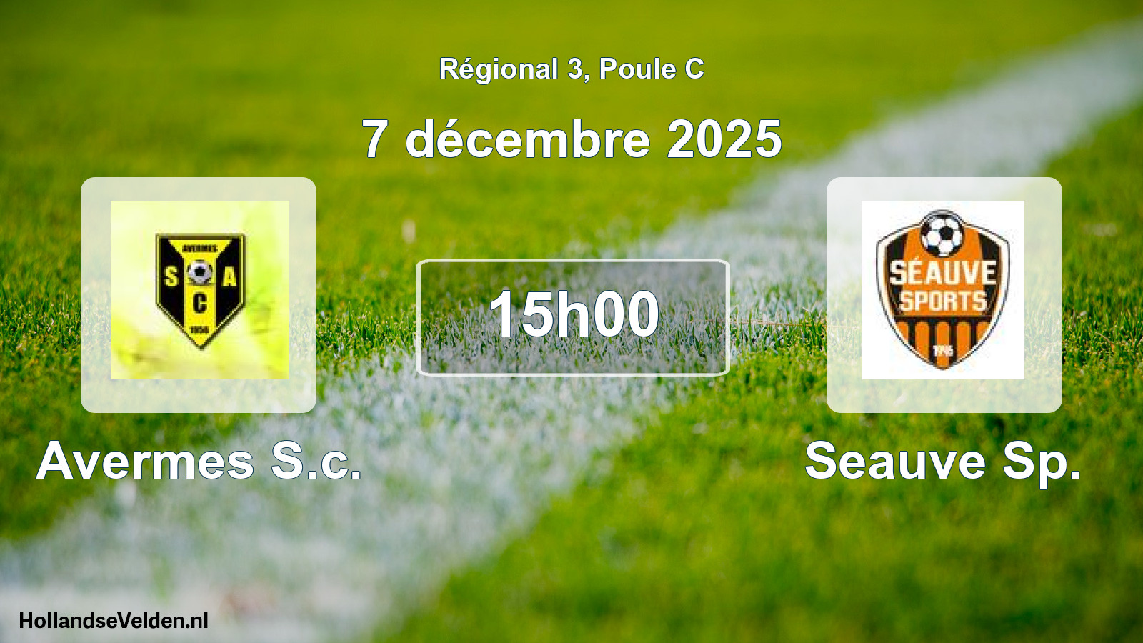 Geplande wedstrijd: Avermes S.c. - Seauve Sp. (7 décembre 2025)