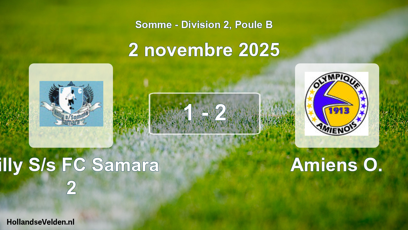 Gespeelde wedstrijd: Ailly S/s FC Samara 2 - Amiens O. 1 - 2 (2 november 2025)