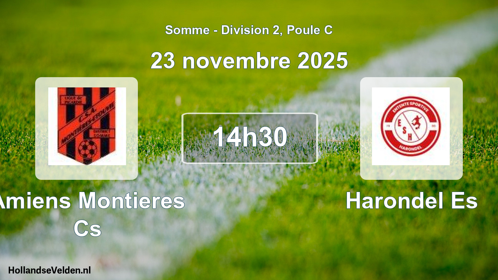 Scheduled Match: Amiens Montieres Cs - Harondel Es (23 November 2025)