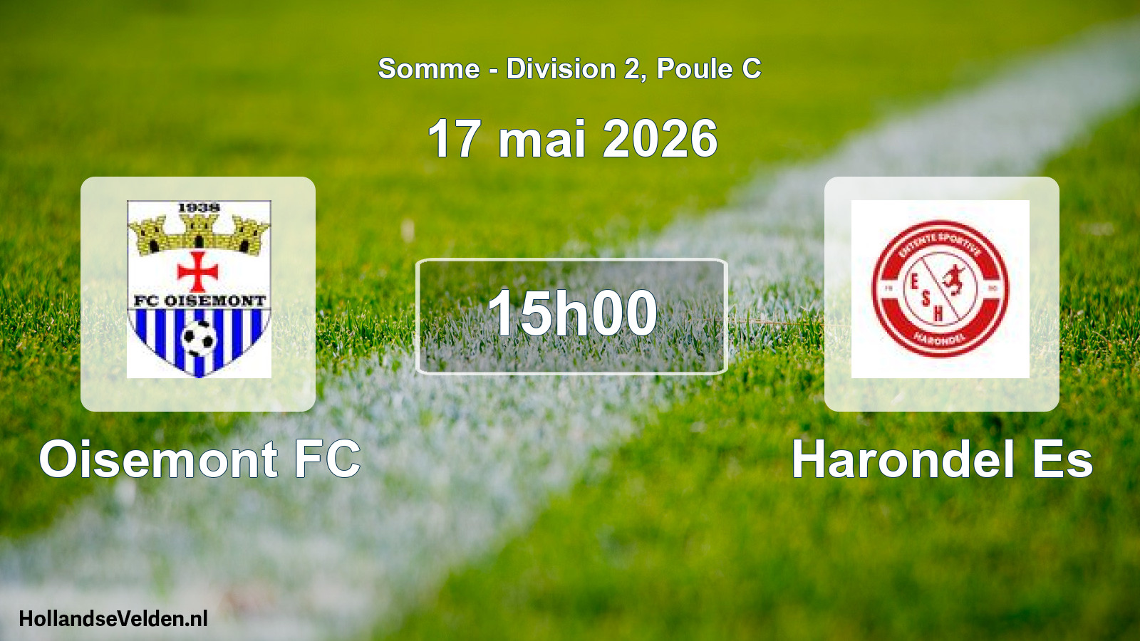Match programmé: Oisemont FC - Harondel Es (17 mai 2026)