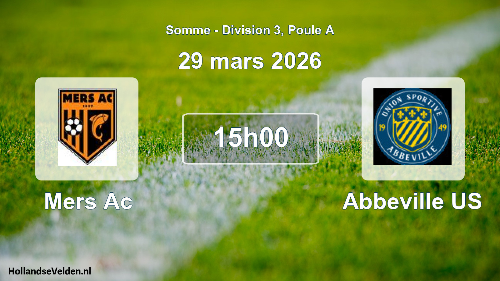 Scheduled Match: Mers Ac - Abbeville US (29 March 2026)