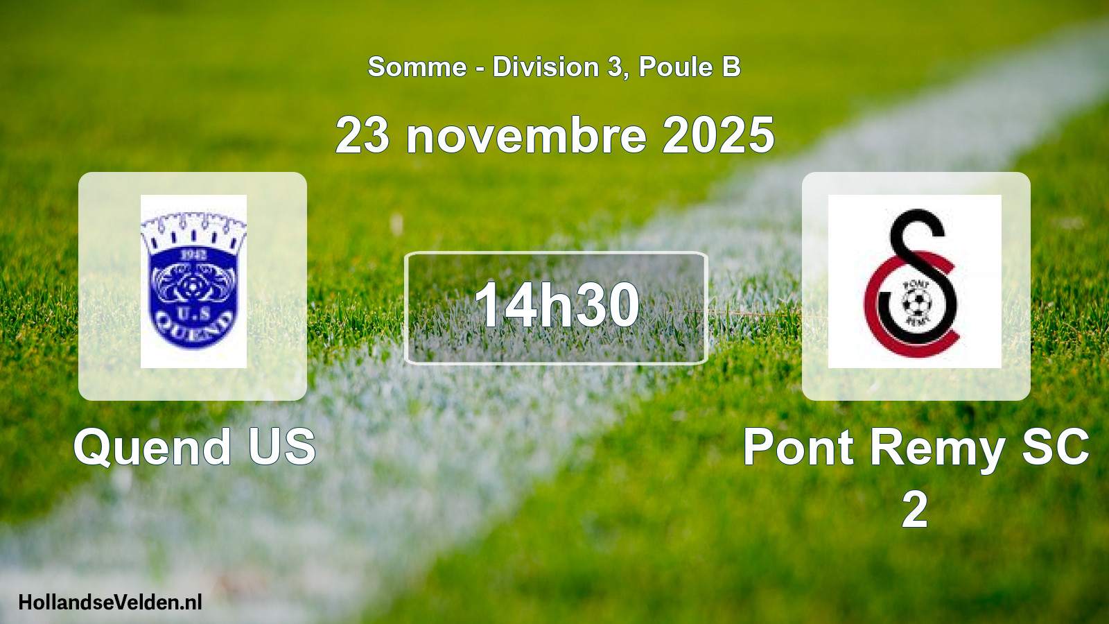 Scheduled Match: Quend US - Pont Remy SC 2 (23 November 2025)