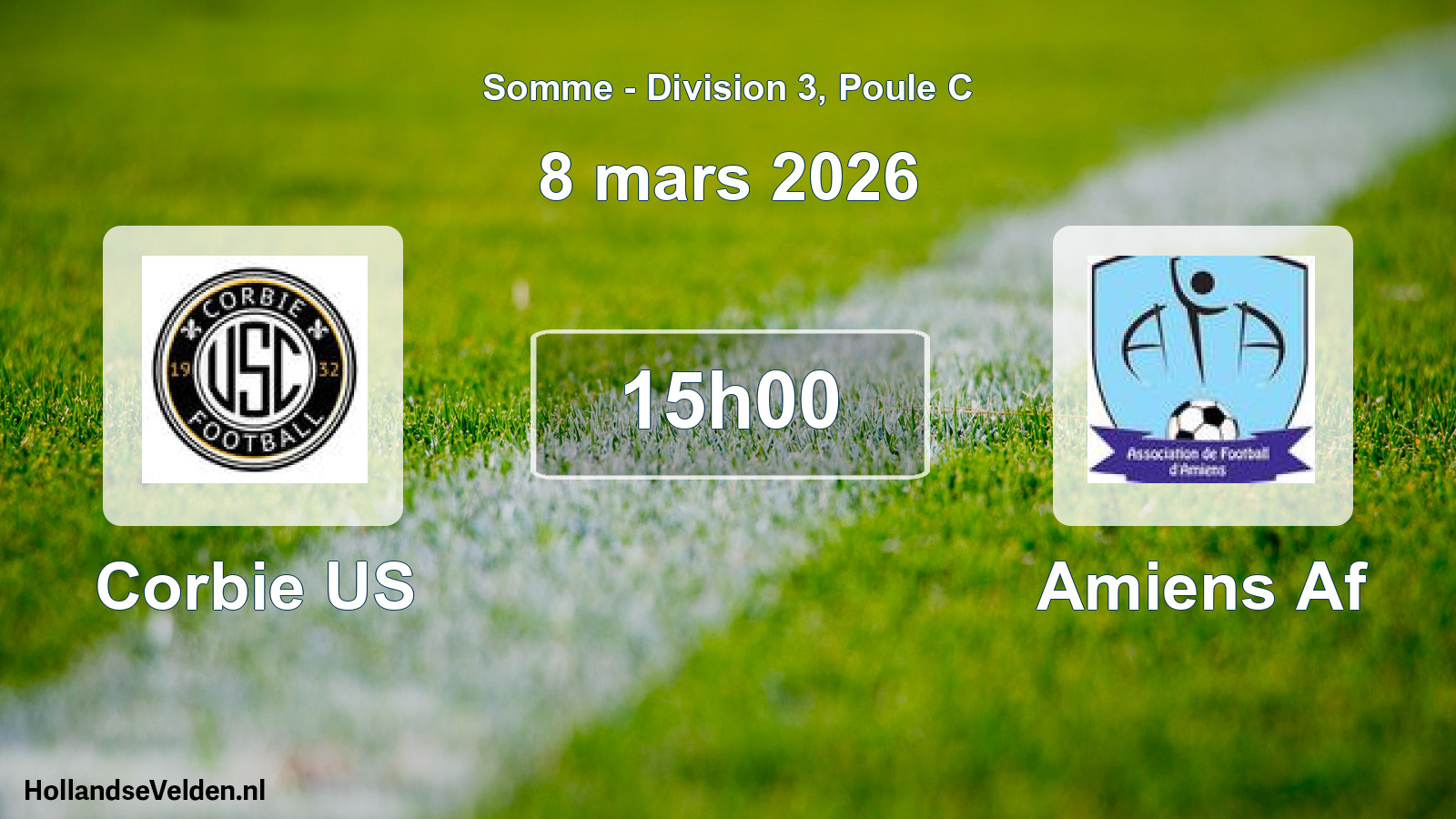 Scheduled Match: Corbie US - Amiens Af (8 March 2026)