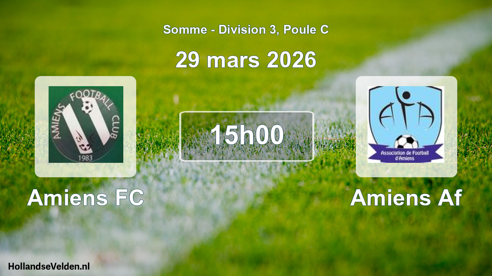 Geplande wedstrijd: Amiens FC - Amiens Af (29 maart 2026)