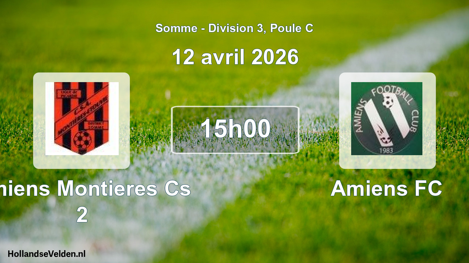 Scheduled Match: Amiens Montieres Cs 2 - Amiens FC (12 April 2026)