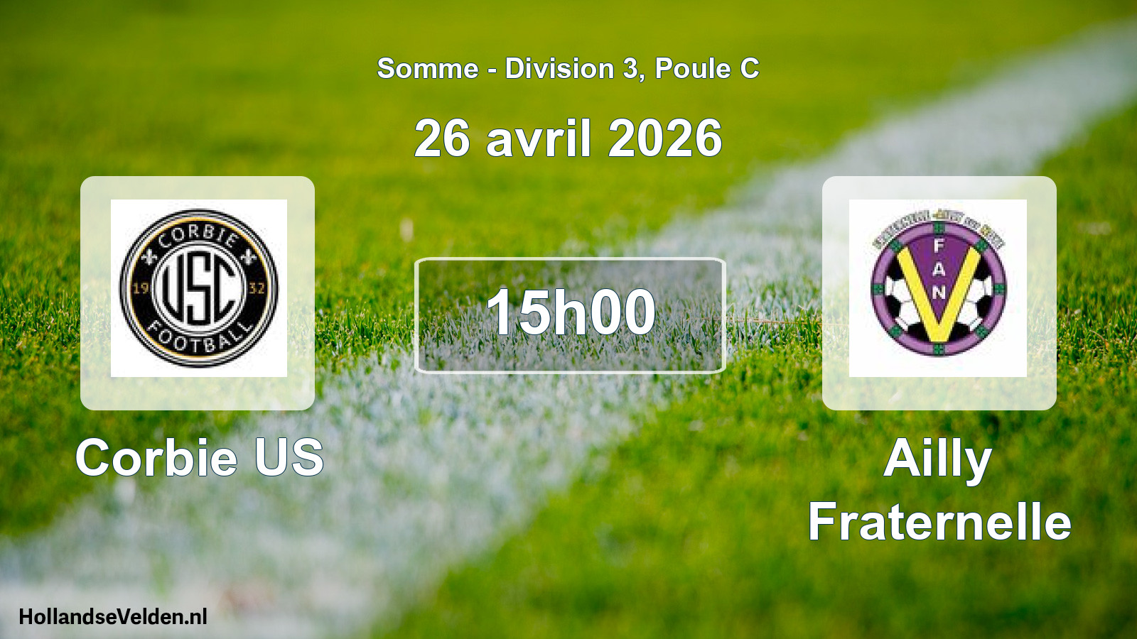 Scheduled Match: Corbie US - Ailly Fraternelle (26 April 2026)