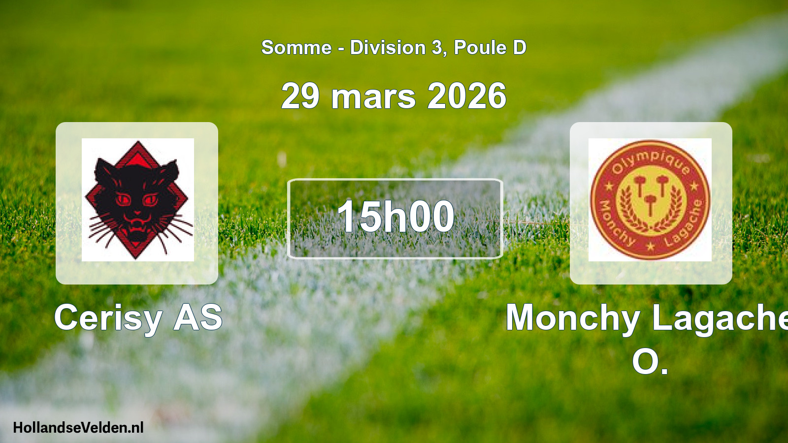 Scheduled Match: Cerisy AS - Monchy Lagache O. (29 March 2026)