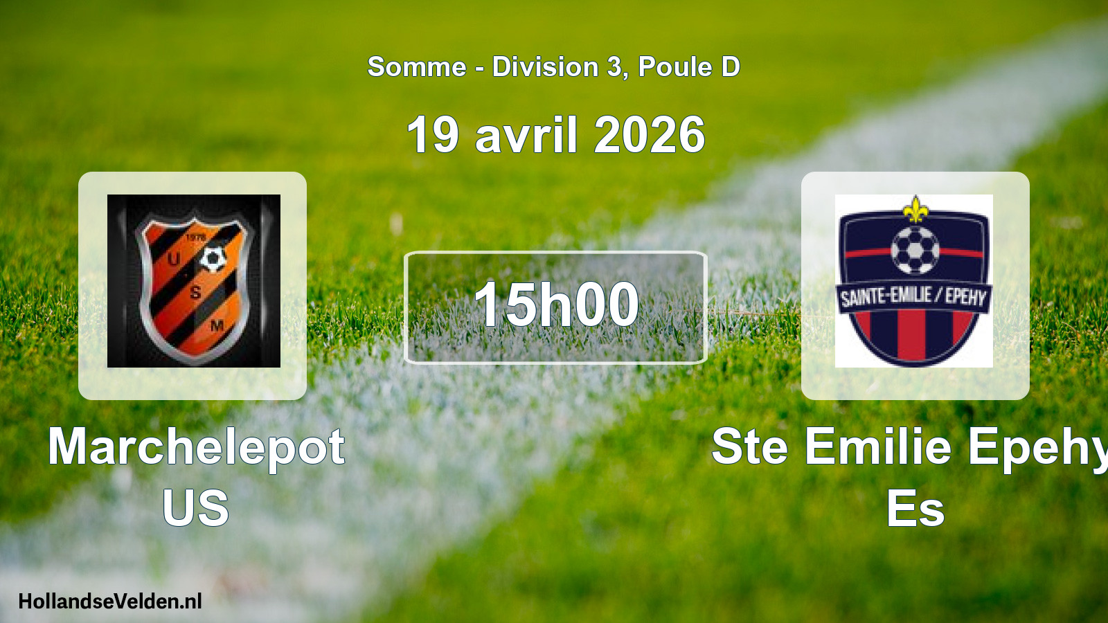 Match programmé: Marchelepot US - Ste Emilie Epehy Es (19 avril 2026)