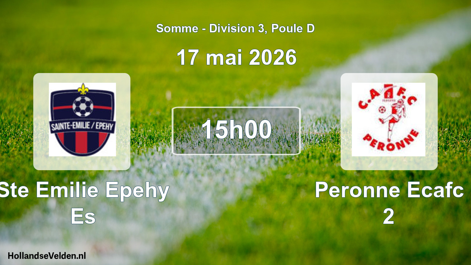 Match programmé: Ste Emilie Epehy Es - Peronne Ecafc 2 (17 mai 2026)