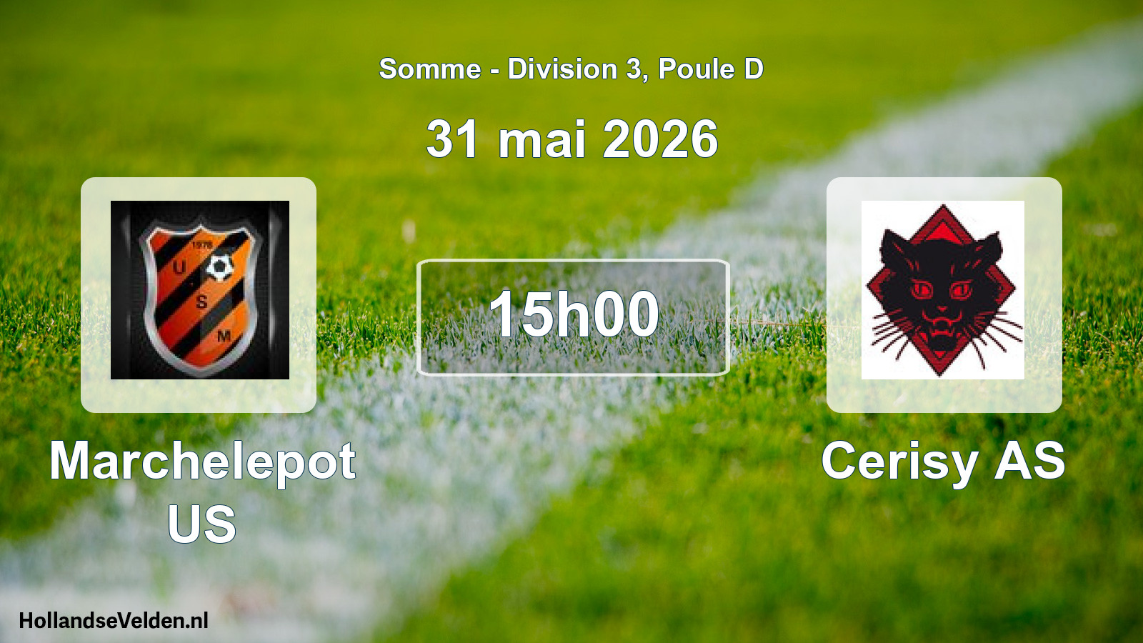 Scheduled Match: Marchelepot US - Cerisy AS (31 May 2026)