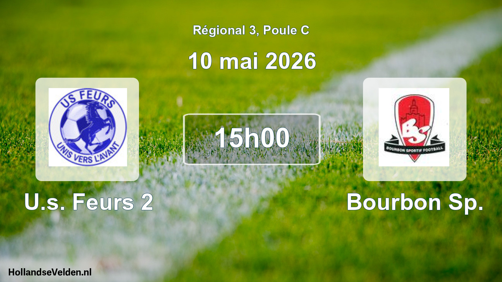 Geplande wedstrijd: U.s. Feurs 2 - Bourbon Sp. (10 mei 2026)