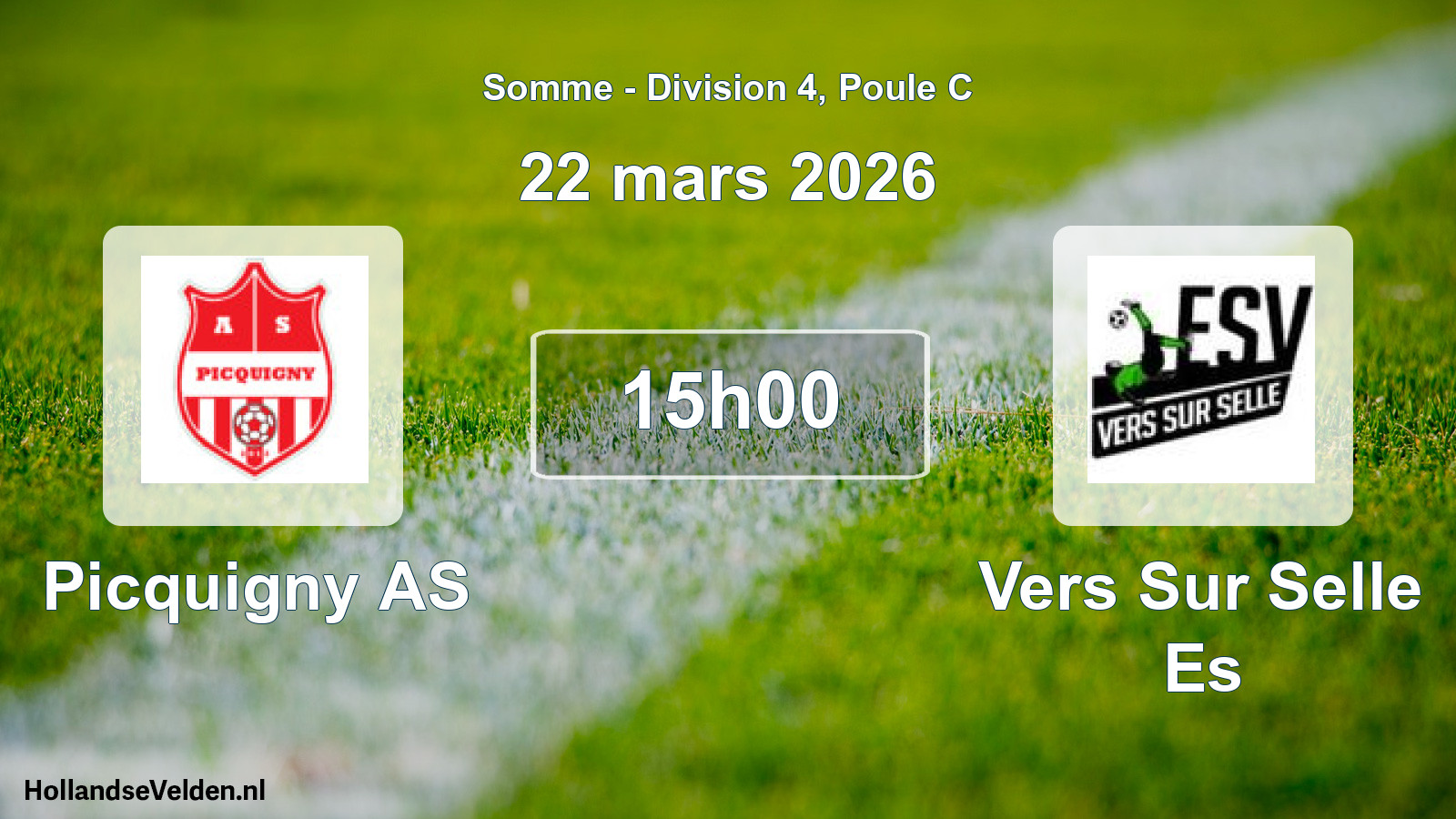 Scheduled Match: Picquigny AS - Vers Sur Selle Es (22 March 2026)