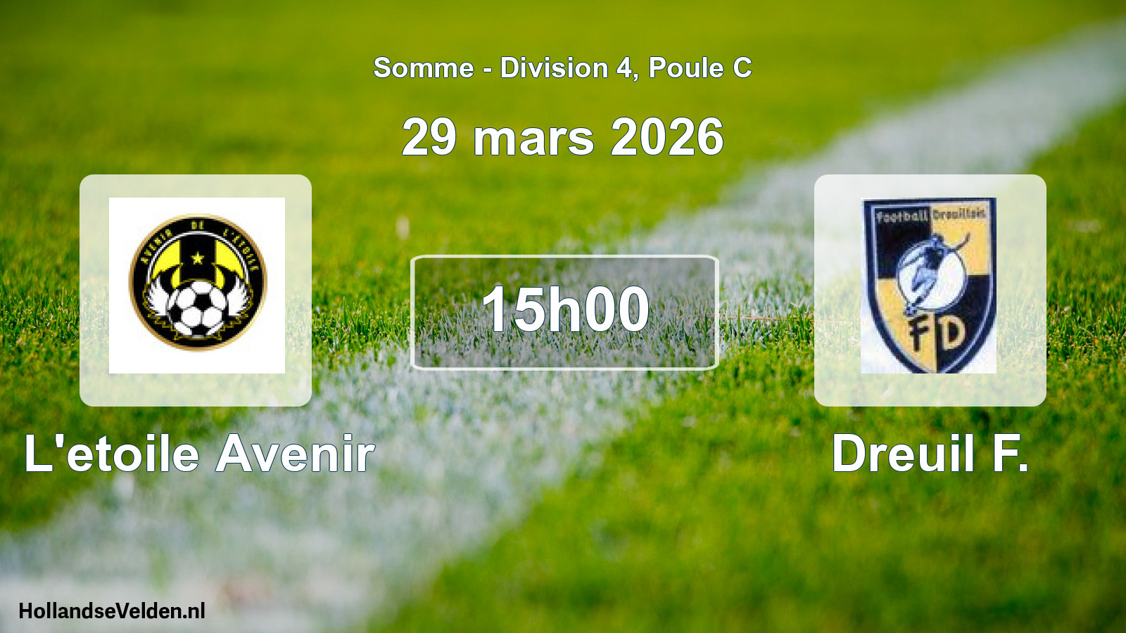 Scheduled Match: L'etoile Avenir - Dreuil F. (29 March 2026)