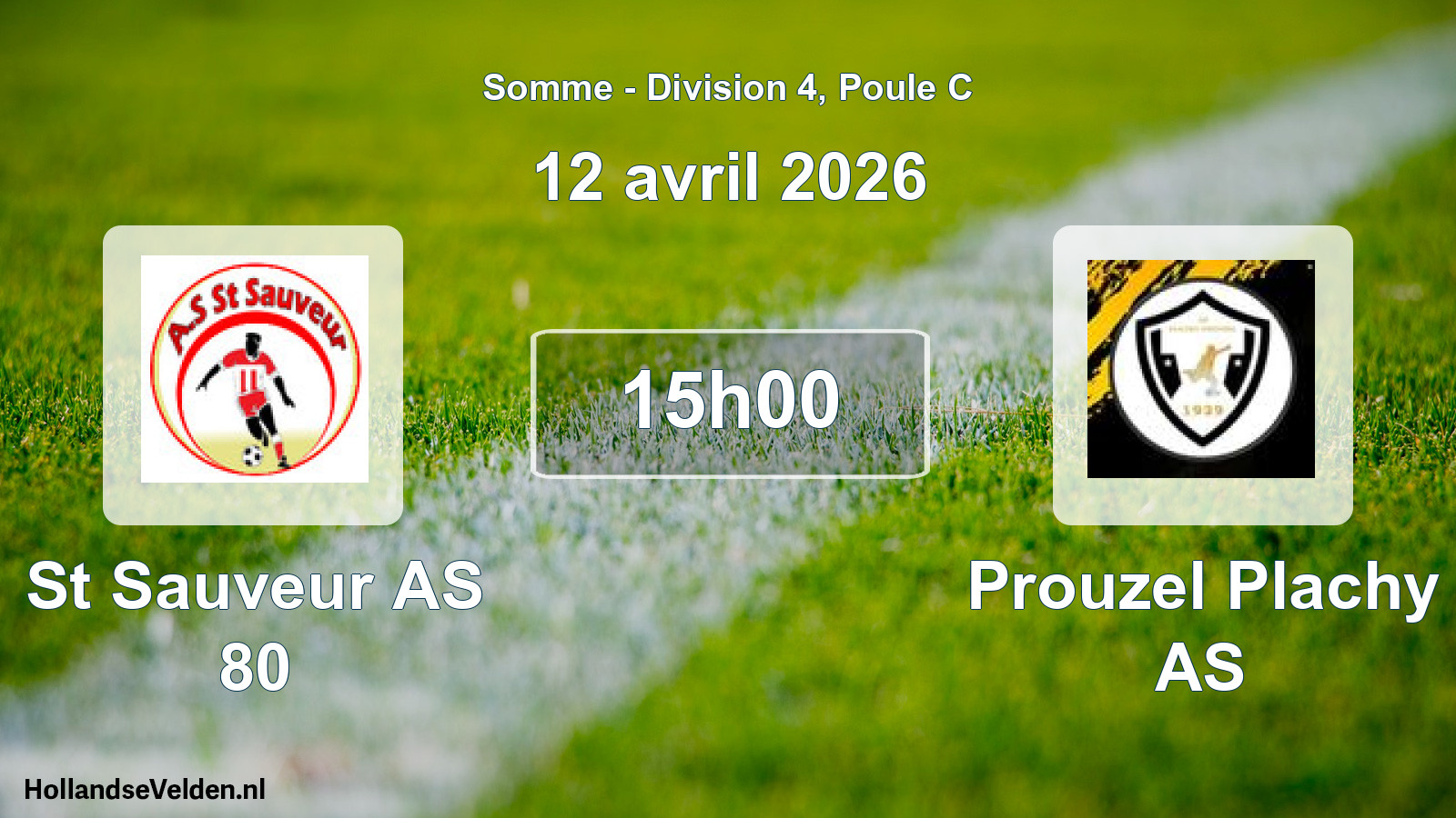 Scheduled Match: St Sauveur AS 80 - Prouzel Plachy AS (12 April 2026)