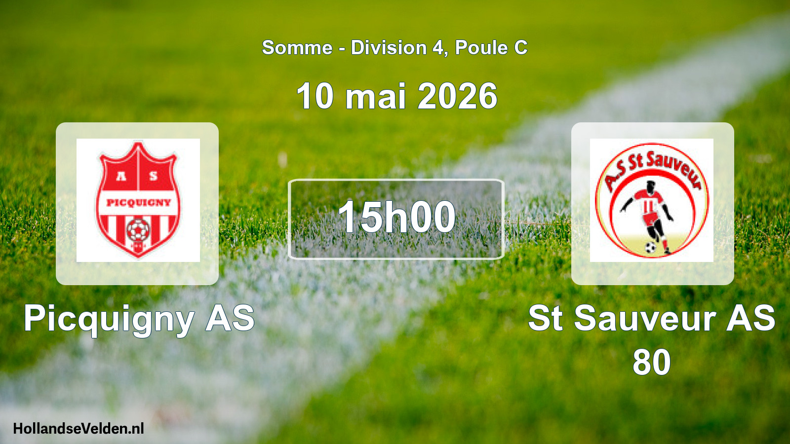 Match programmé: Picquigny AS - St Sauveur AS 80 (10 mai 2026)