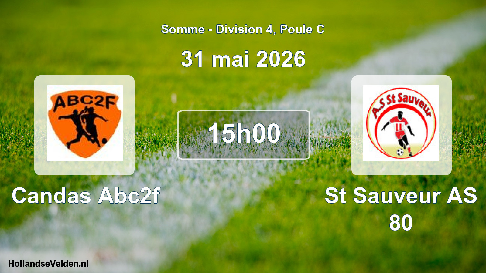 Scheduled Match: Candas Abc2f - St Sauveur AS 80 (31 May 2026)