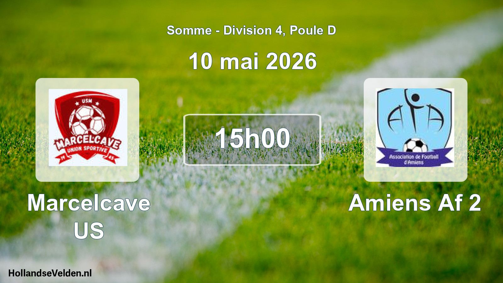 Match programmé: Marcelcave US - Amiens Af 2 (10 mai 2026)