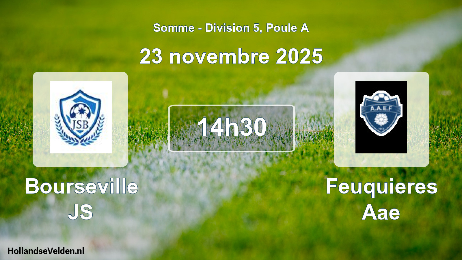 Geplande wedstrijd: Bourseville JS - Feuquieres Aae (23 november 2025)