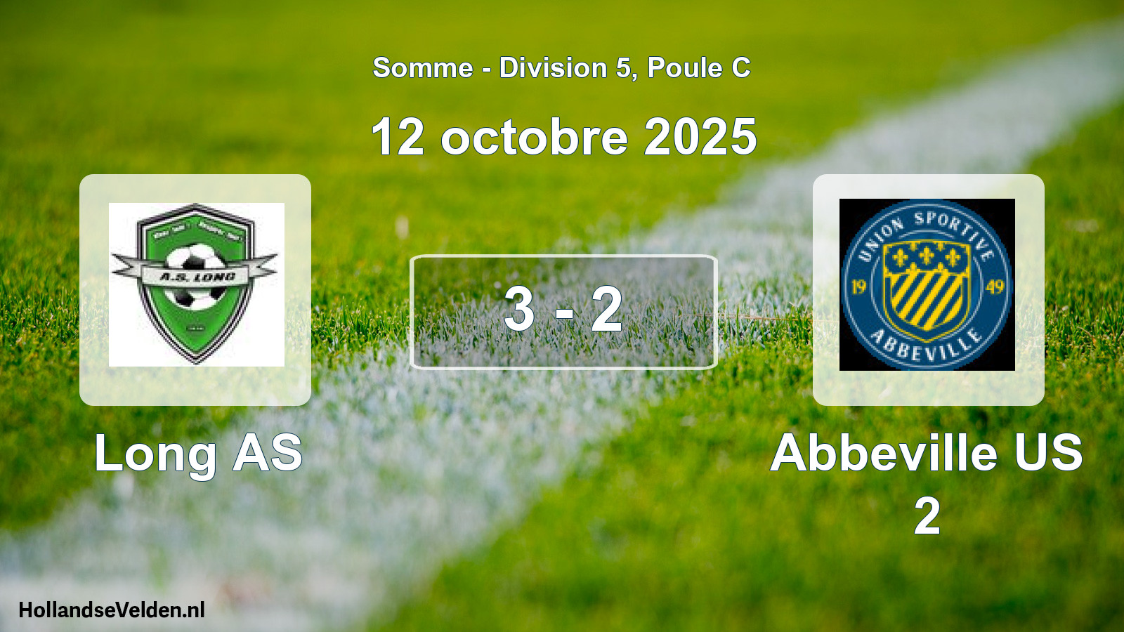 Total number of matches played: Long AS - Abbeville US 2 3 - 2 (12 October 2025)