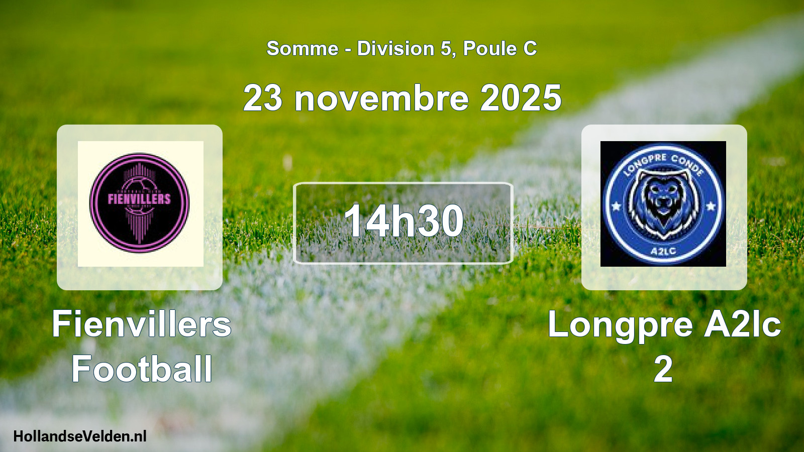 Geplande wedstrijd: Fienvillers Football - Longpre A2lc 2 (23 november 2025)