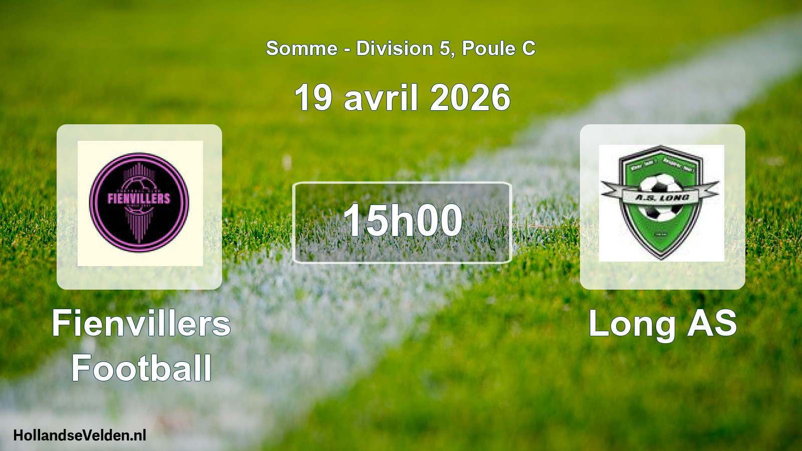 Scheduled Match: Fienvillers Football - Long AS (19 April 2026)