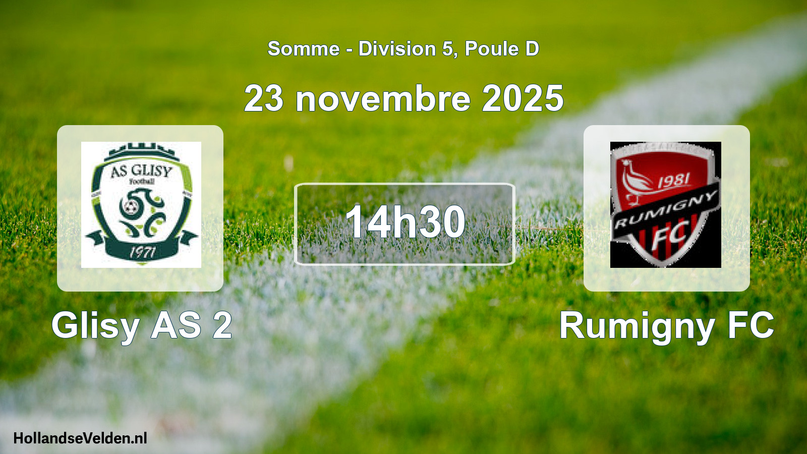 Scheduled Match: Glisy AS 2 - Rumigny FC (23 November 2025)