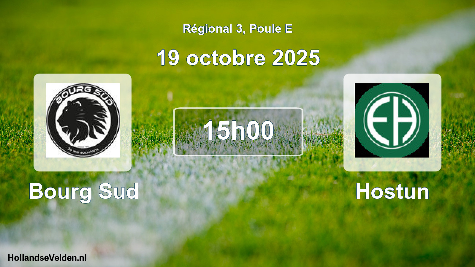 Scheduled Match: Bourg Sud - Hostun (19 October 2025)