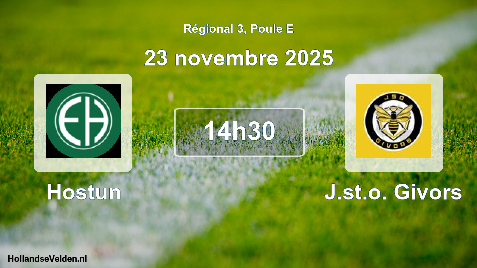 Scheduled Match: Hostun - J.st.o. Givors (23 November 2025)