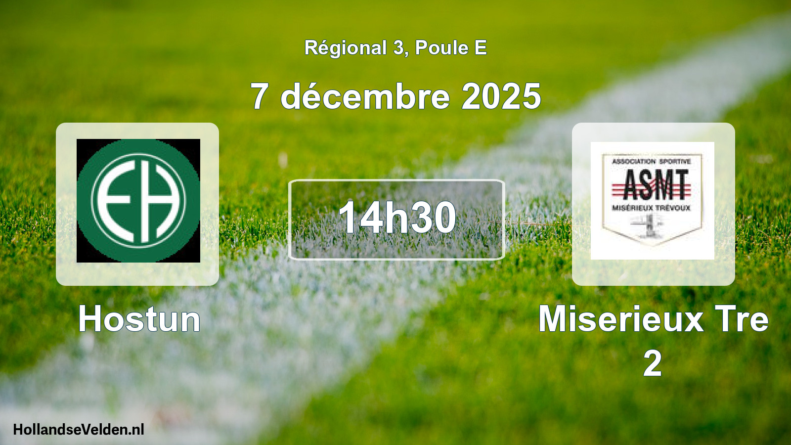 Geplande wedstrijd: Hostun - Miserieux Tre 2 (7 december 2025)