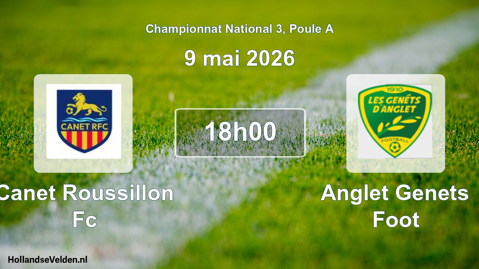 Scheduled Match: Canet Roussillon Fc - Anglet Genets Foot (9 May 2026)