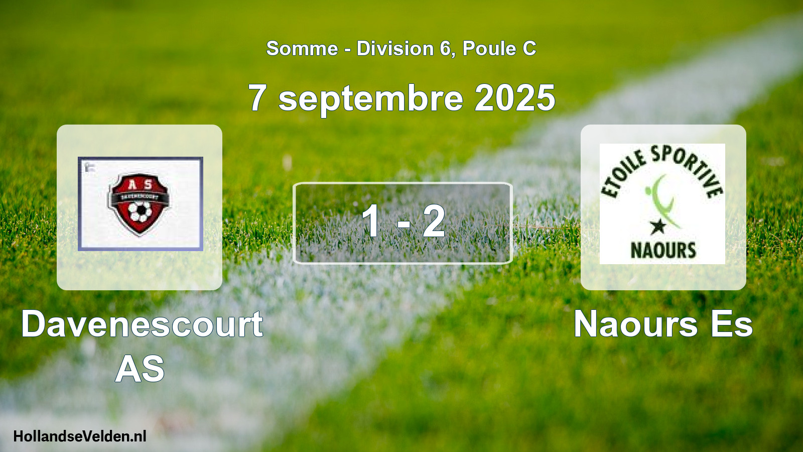 Gespeelde wedstrijd: Davenescourt AS - Naours Es 1 - 2 (7 september 2025)