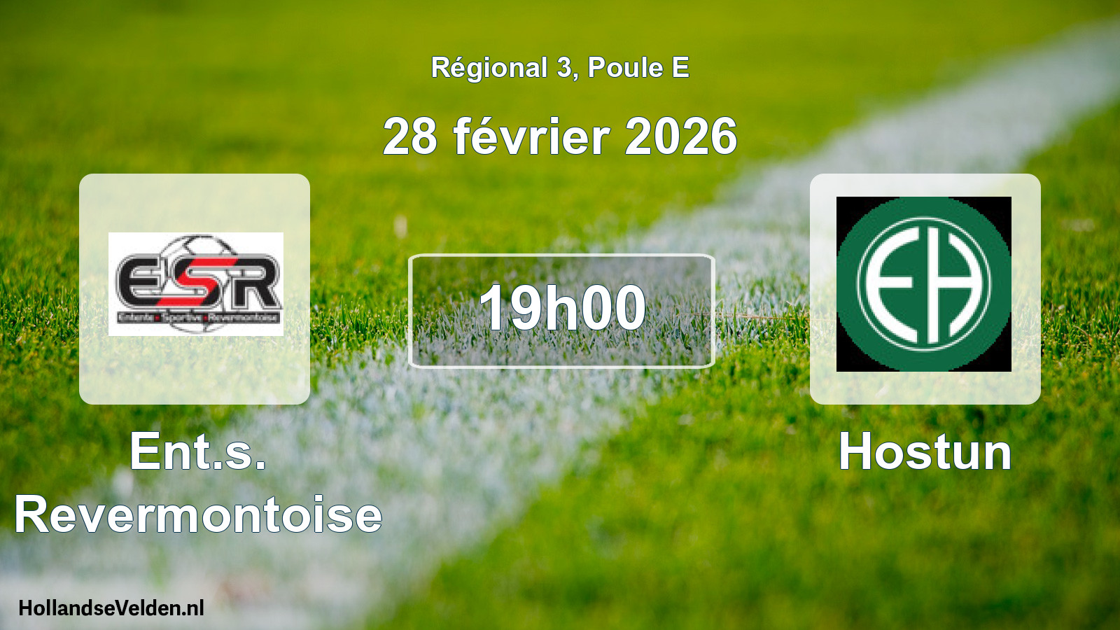 Geplande wedstrijd: Ent.s. Revermontoise - Hostun (28 février 2026)