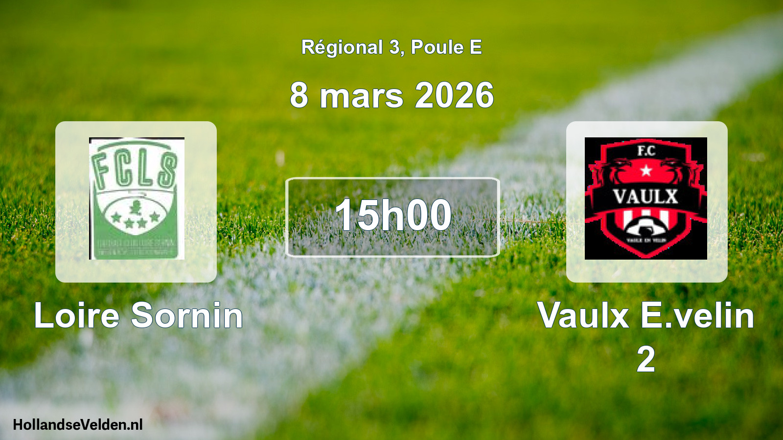 Geplande wedstrijd: Loire Sornin - Vaulx E.velin 2 (8 maart 2026)
