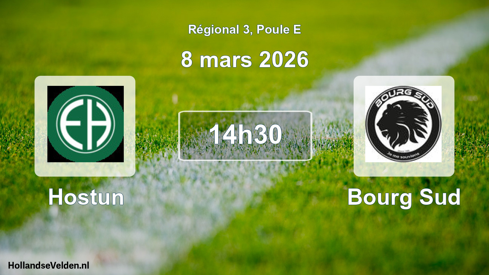 Scheduled Match: Hostun - Bourg Sud (8 March 2026)