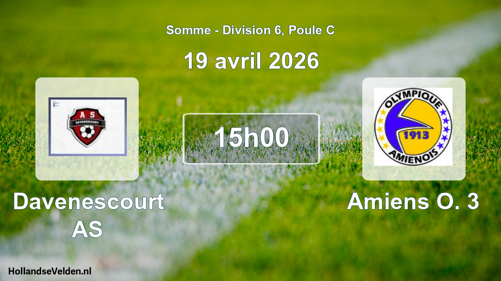 Scheduled Match: Davenescourt AS - Amiens O. 3 (19 April 2026)