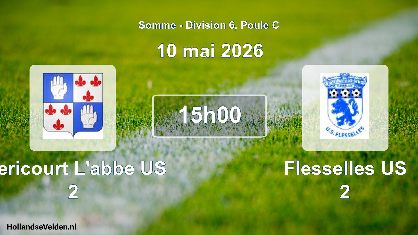 Scheduled Match: Mericourt L'abbe US 2 - Flesselles US 2 (10 May 2026)