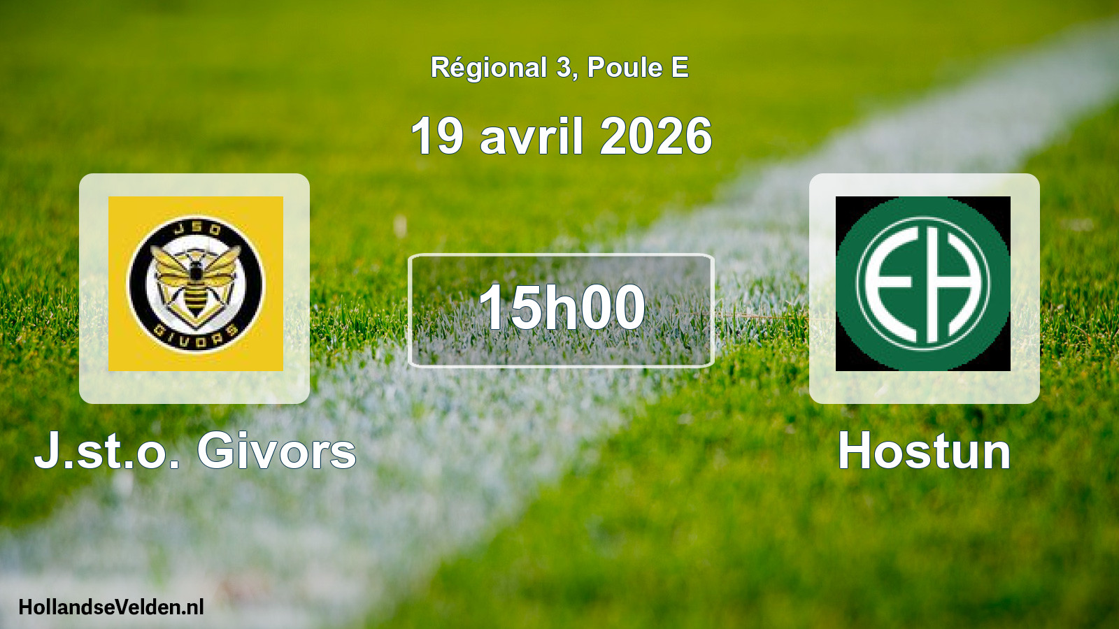 Scheduled Match: J.st.o. Givors - Hostun (19 April 2026)