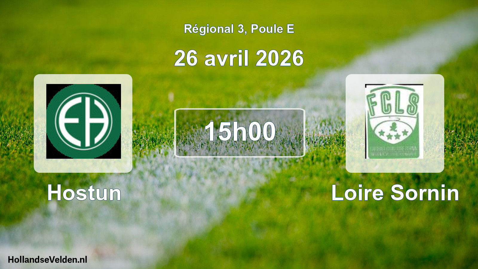 Geplande wedstrijd: Hostun - Loire Sornin (26 avril 2026)