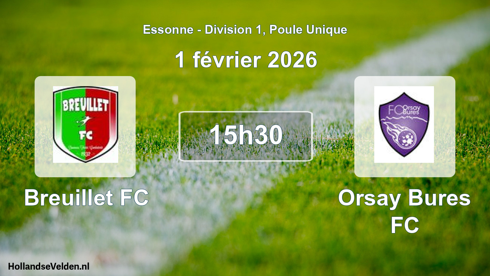 Geplande wedstrijd: Breuillet FC - Orsay Bures FC (1 februari 2026)