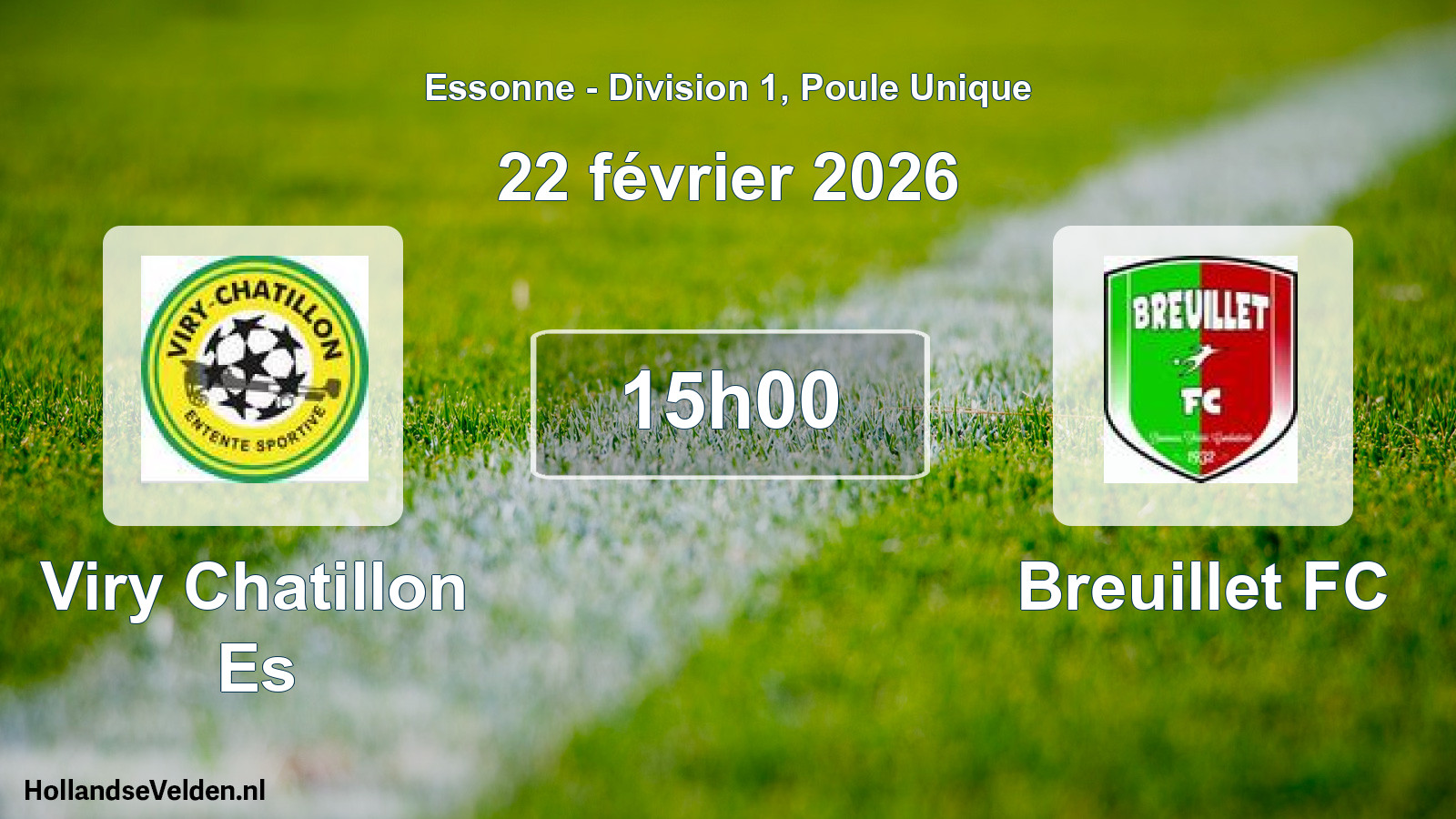 Scheduled Match: Viry Chatillon Es - Breuillet FC (22 February 2026)