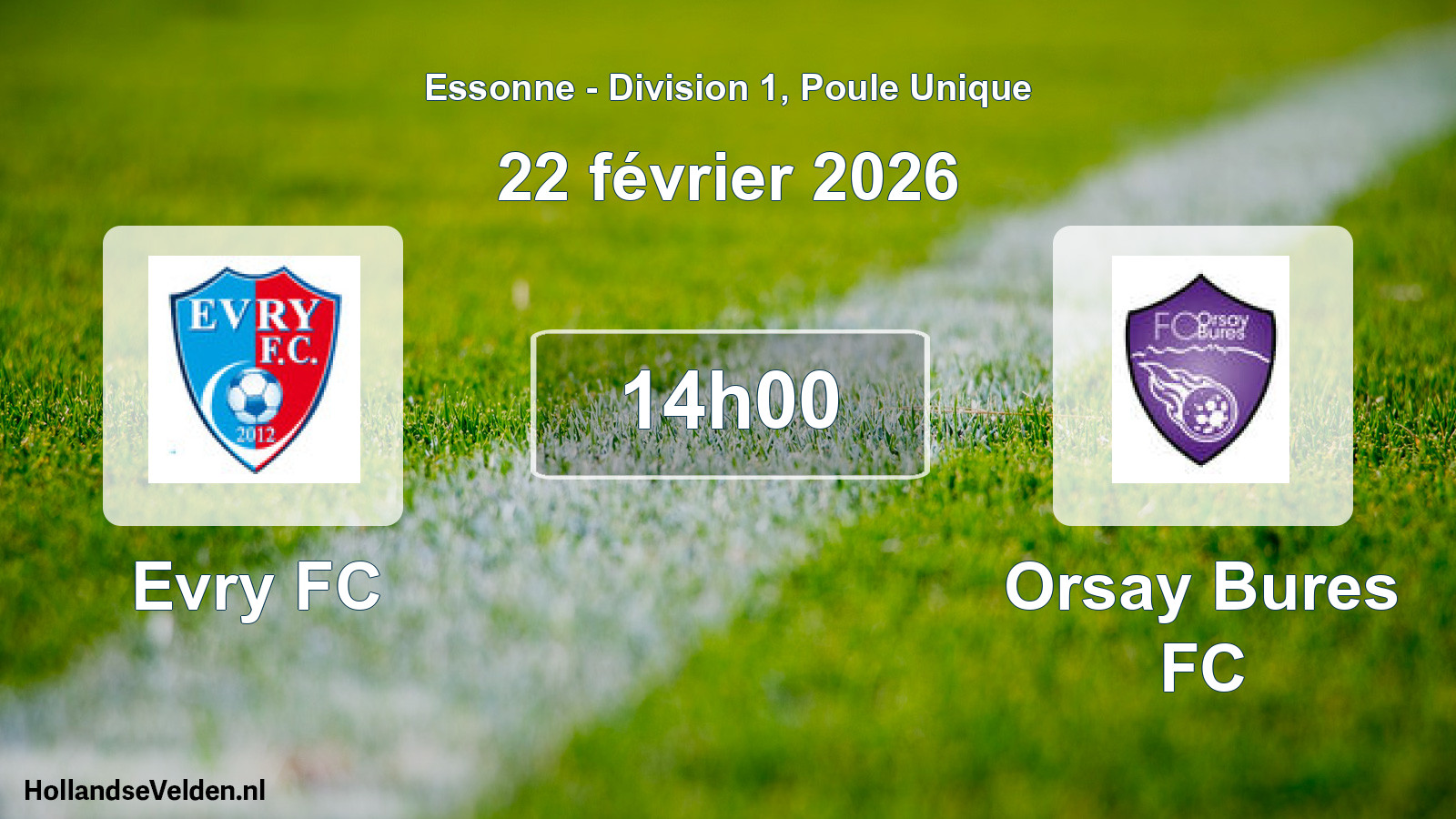 Scheduled Match: Evry FC - Orsay Bures FC (22 February 2026)