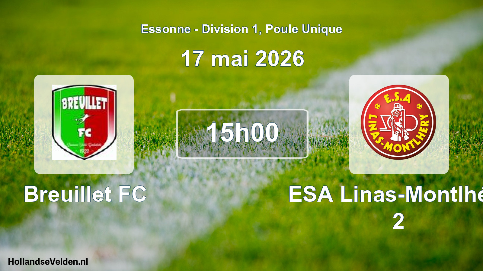 Scheduled Match: Breuillet FC - ESA Linas-Montlhéry 2 (17 May 2026)