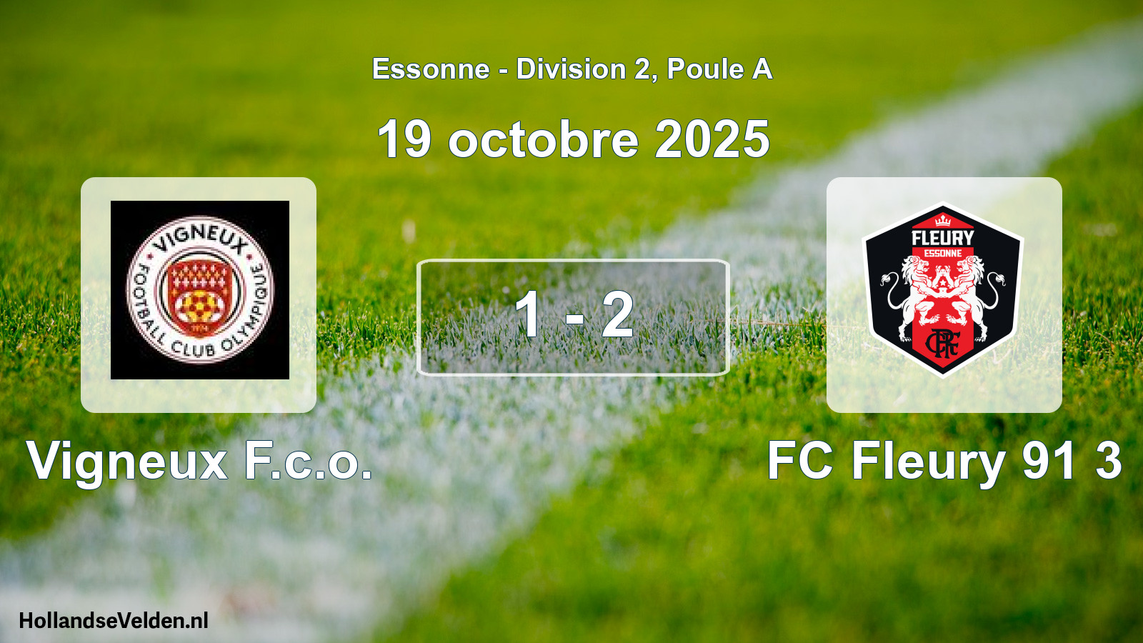 Total number of matches played: Vigneux F.c.o. - FC Fleury 91 3 1 - 2 (19 October 2025)