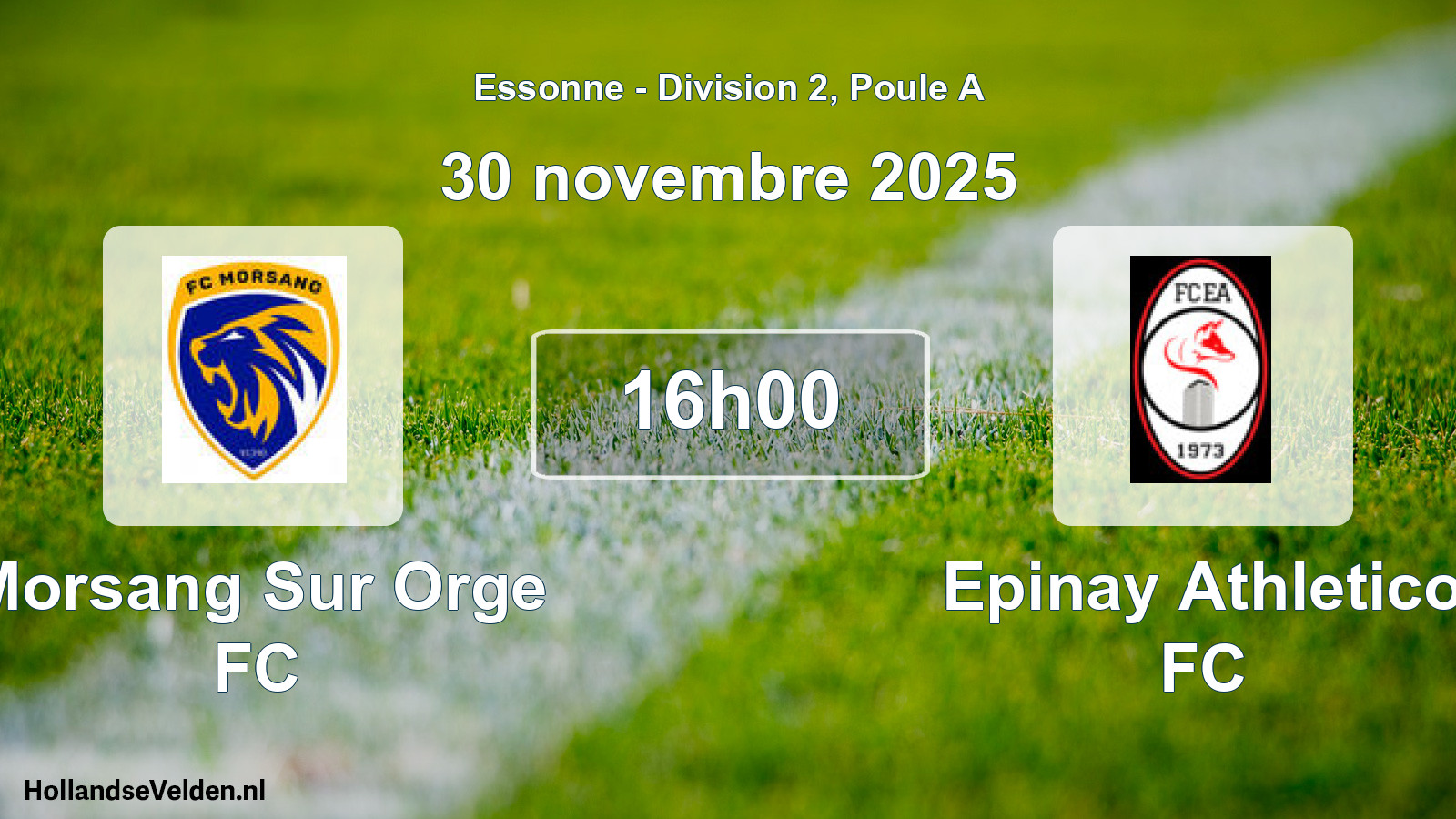 Scheduled Match: Morsang Sur Orge FC - Epinay Athletico FC (30 November 2025)