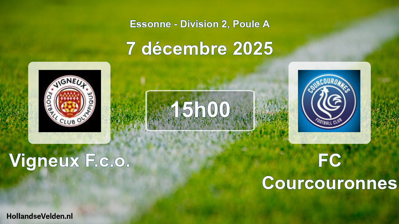Geplande wedstrijd: Vigneux F.c.o. - FC Courcouronnes (7 december 2025)